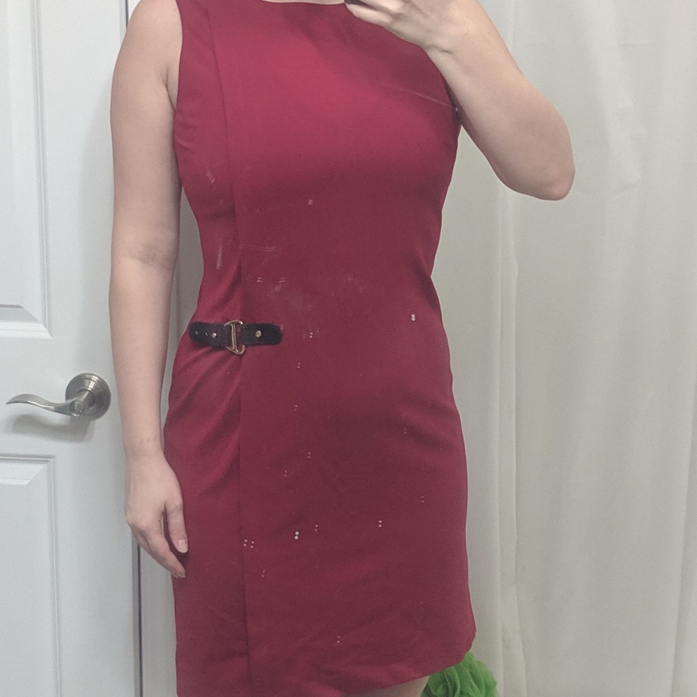 Ralph Lauren Red wine dress size 14